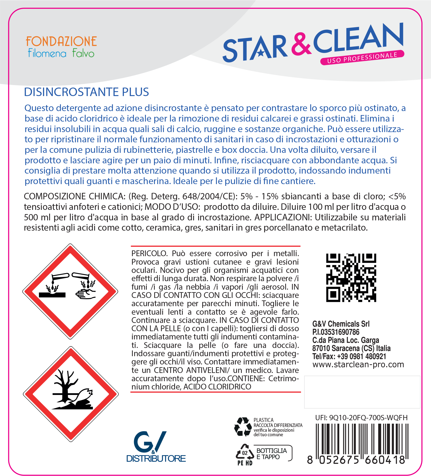 STAR CLEAN 206- DISINCROSTANTE PLUS